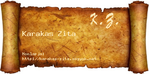 Karakas Zita névjegykártya